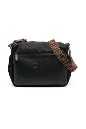 borsa in nylon nero FENDI KIDS | 7VB014AI9UF05U0